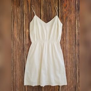 NWT J Crew Womens Linen Cami Dress White Sz Med